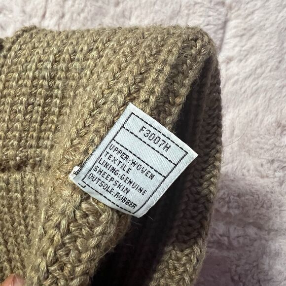 UGG australia tan/brown slouchy sock boot womens size 8 guc foldable - Picture 3 of 8